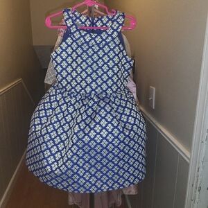 Pepper & Vie Floral Blue Dress